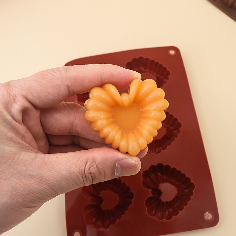 Home Improvement Diy - Heart-shaped Silicone Chocolate Molds DIY Baking