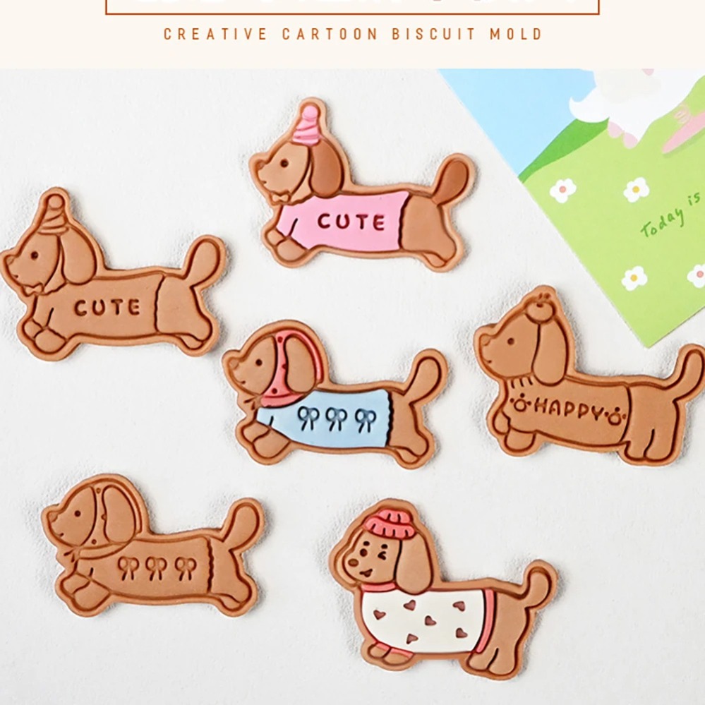 Home Improvement Diy - Cookie Mold Stamp Cartoon Sausage Dog