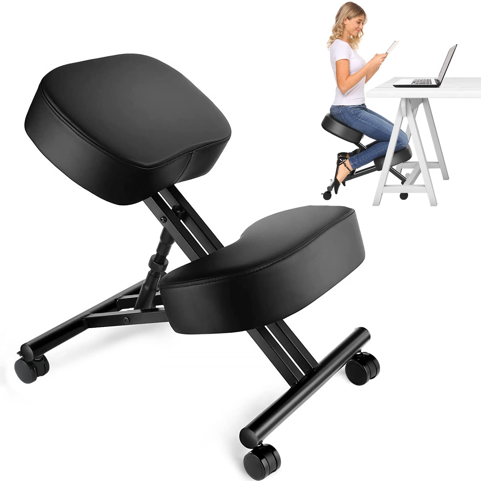Home Improvement In - Kneeling Chair Ergonomic for Office, Adjustable