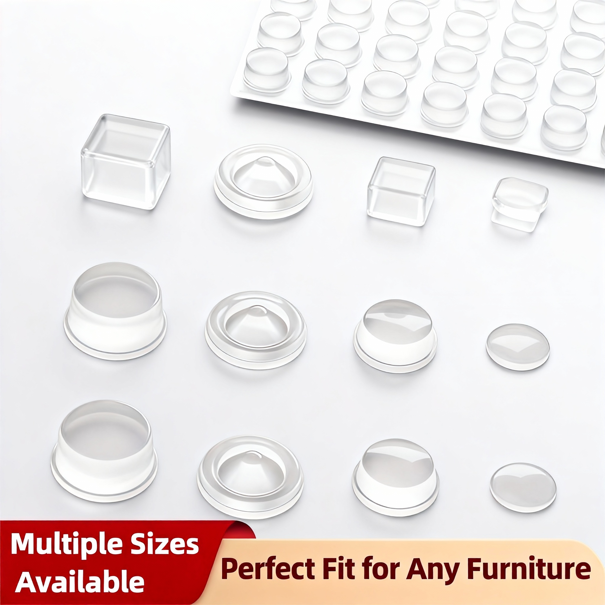 Door Stopper Rubber - Silicone Cabinet Bumpers Rubber Damper Buffer
