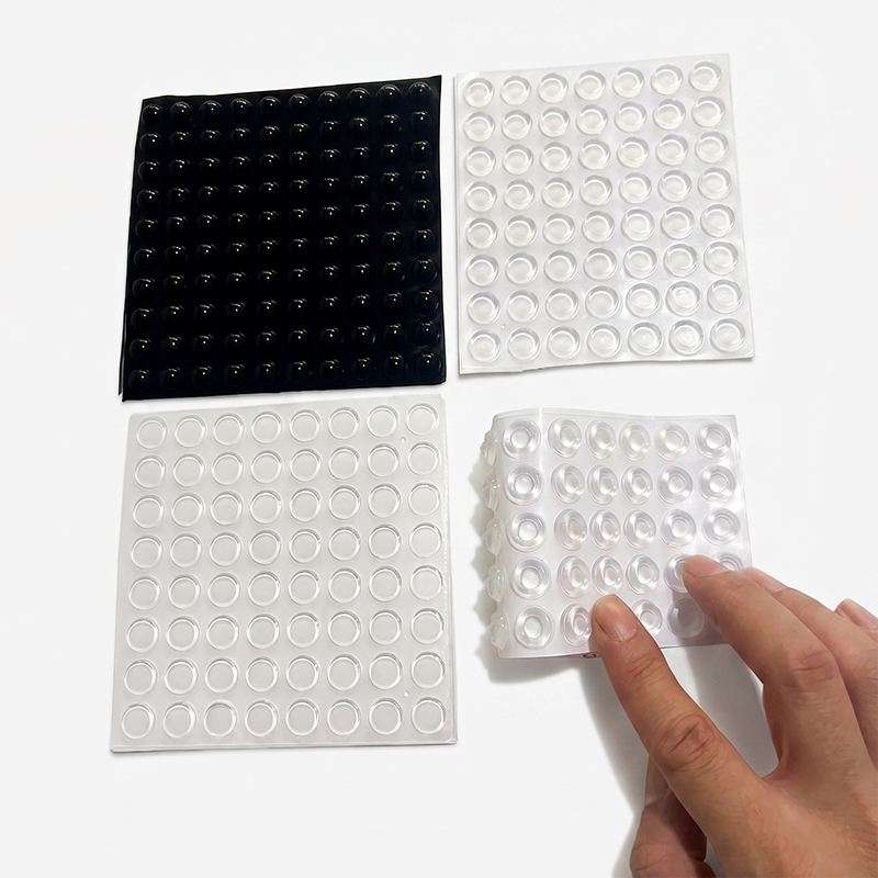 Door Stopper Rubber - Self-Adhesive Silicone Buffer Pads Transparent Rubber