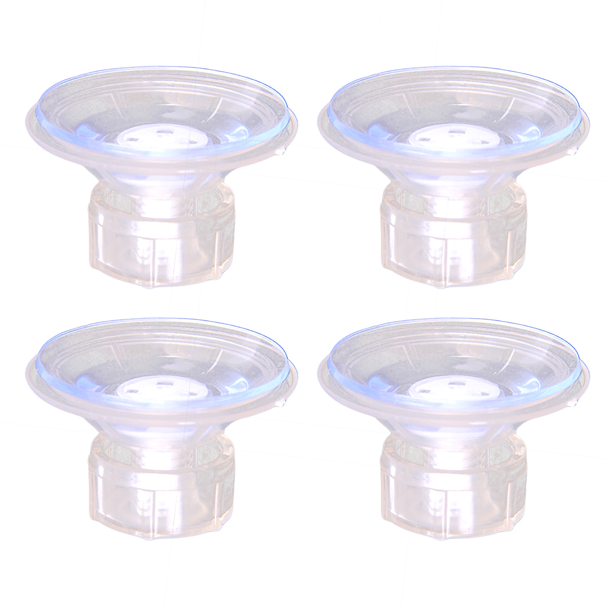 Wall Anchor Plastic - 4 Pcs Clear Plastic Suction Cup