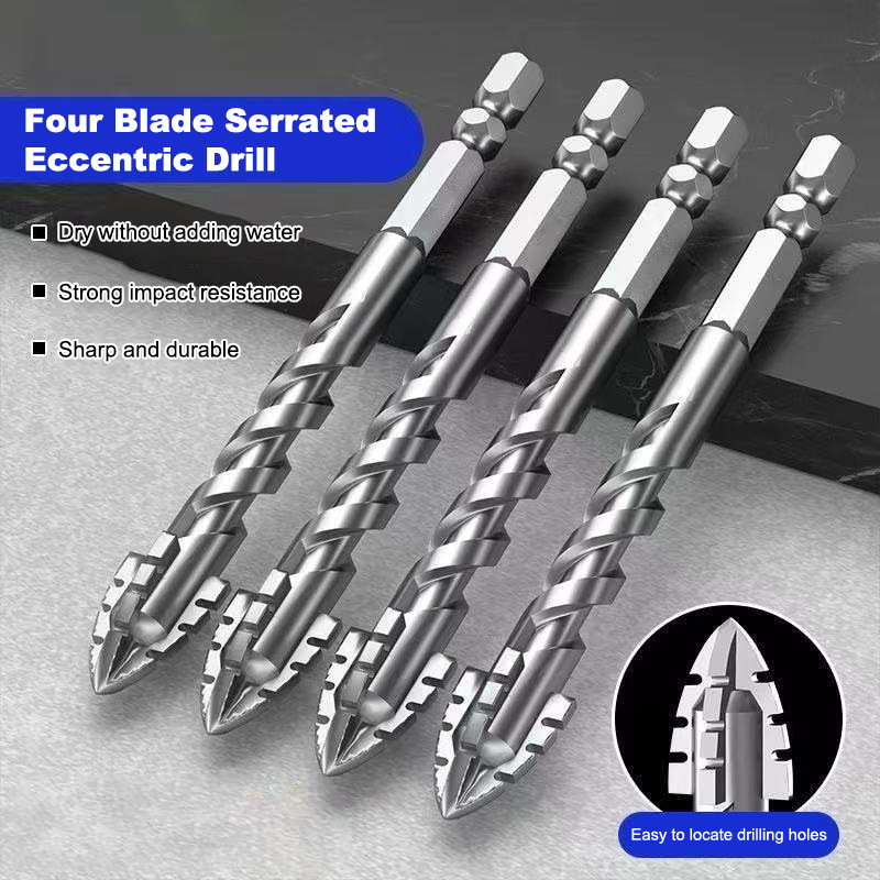 Home Improvement Ideas - 1/7pcs Tungsten Steel Serrated Drill Bit