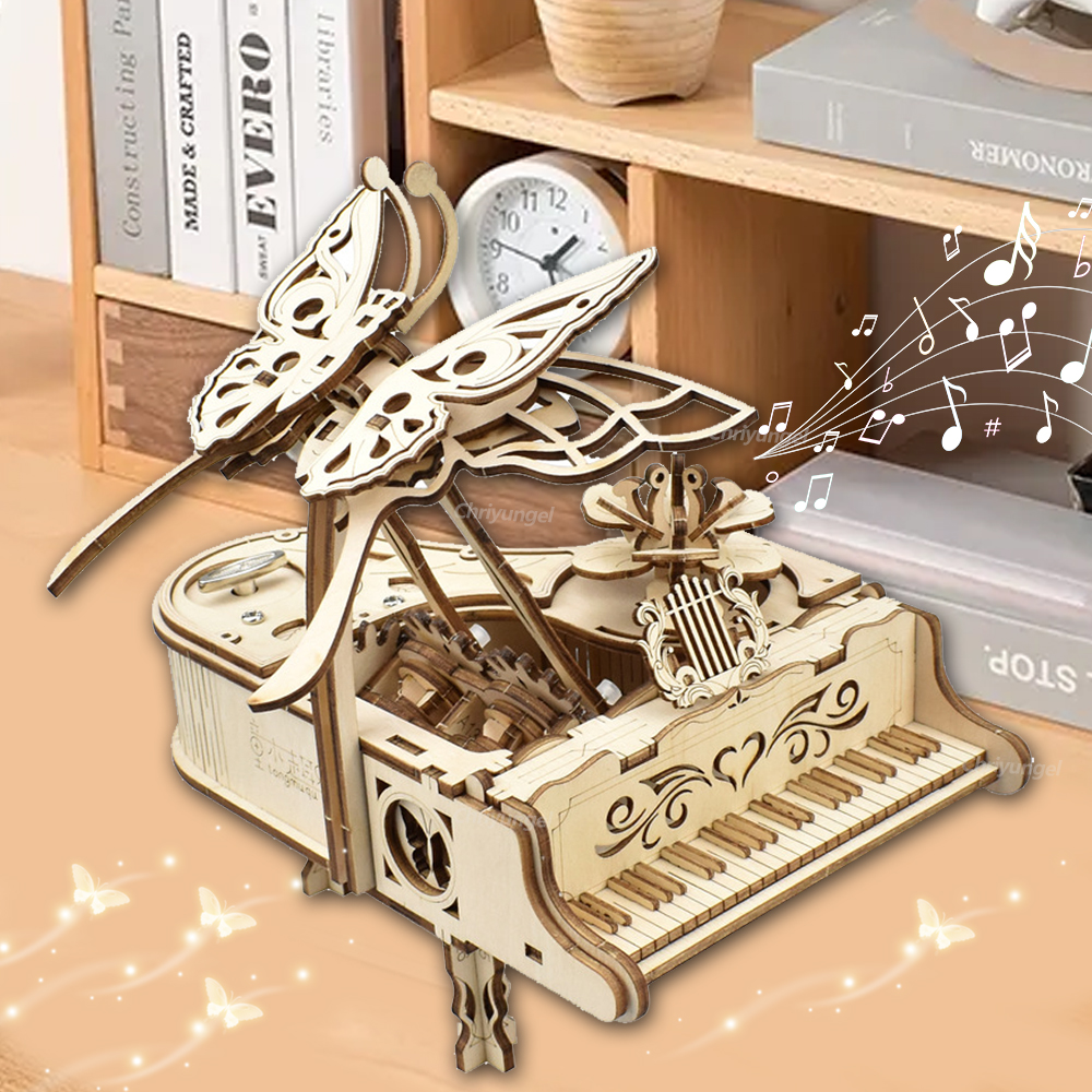 Home Improvement Diy - 3D Wooden Puzzle Music Box Piano