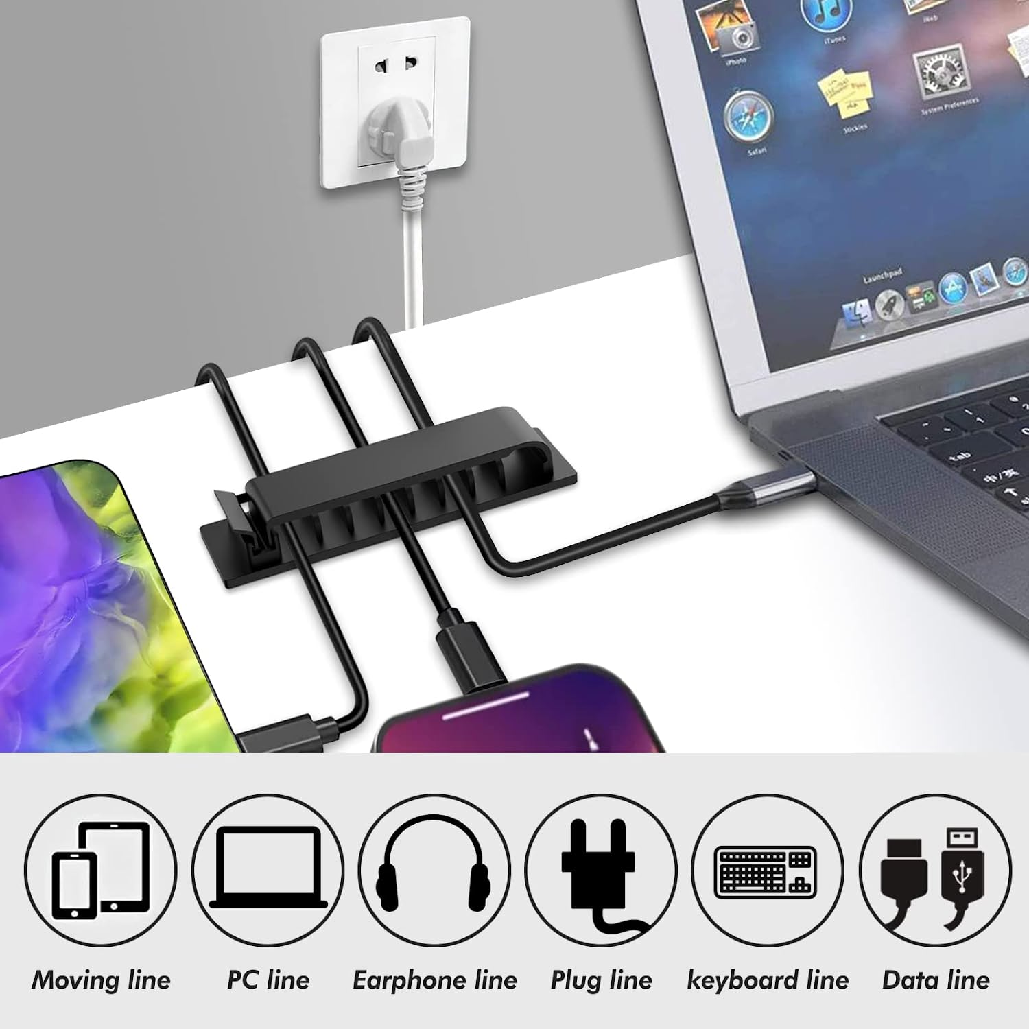Cable Organizer Self Adhesive  - Wall Anchor Plastic review and price