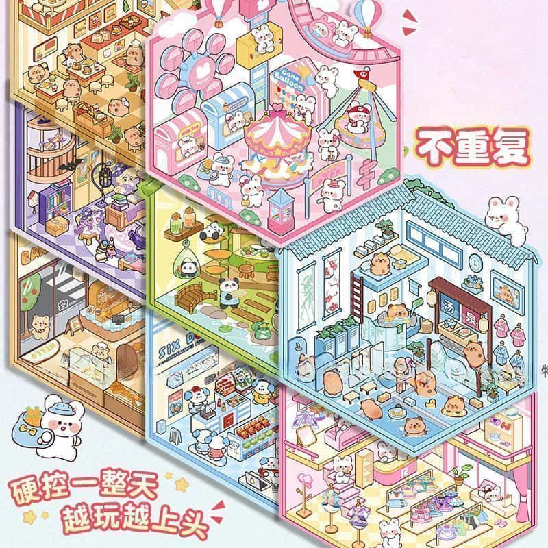 Miniature 3D Scene Stickers DI - Home Improvement Diy review and price