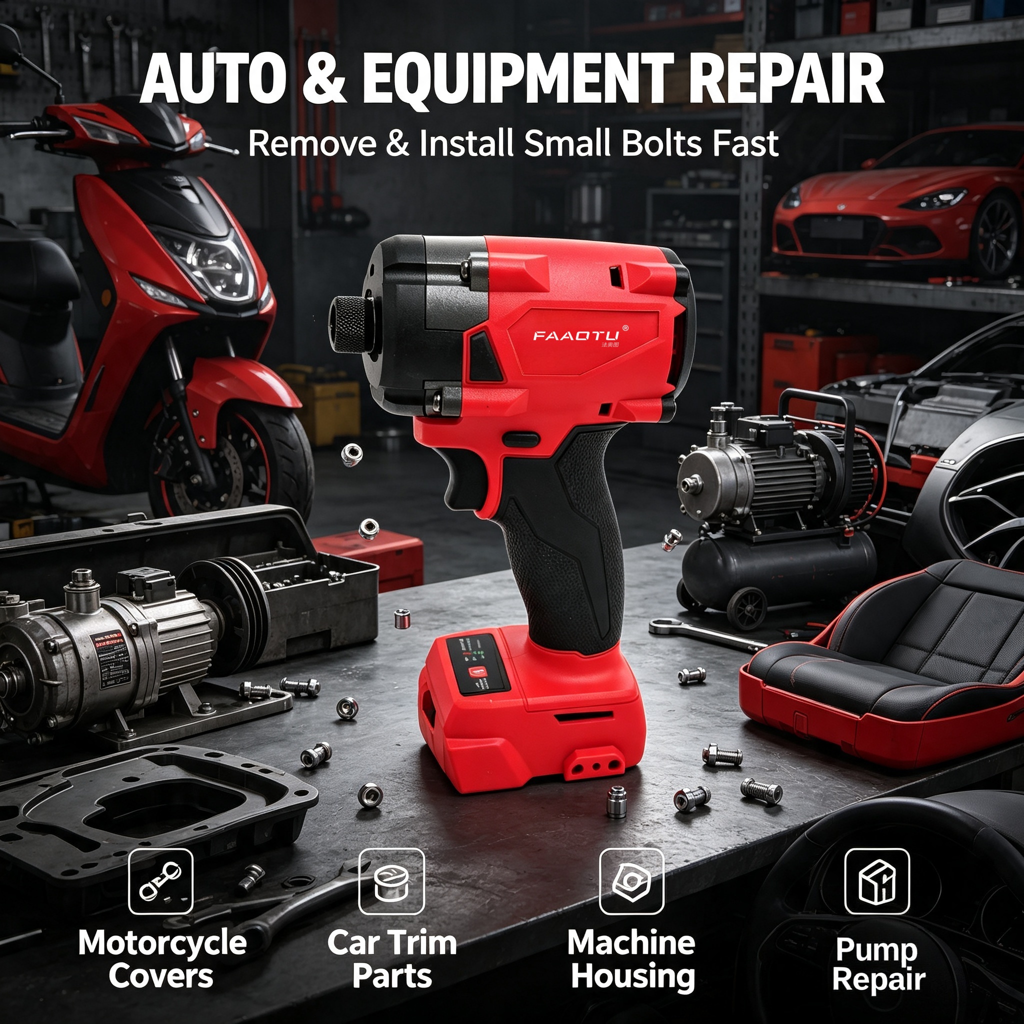 FAAOTU 18V Cordless Electric S - Home Improvement Diy review and price