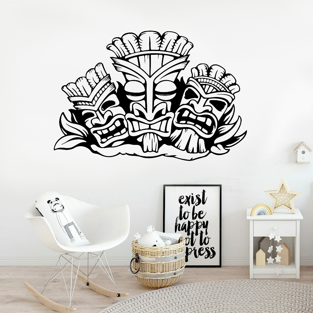 Hawaiian Totem Wall Sticker Al - Vinyl Floor Plank review and price