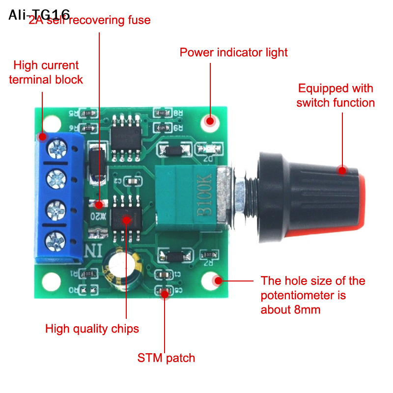 【MA8】1Pcs Adjustable Speed DC  - Home Improvement In review and price