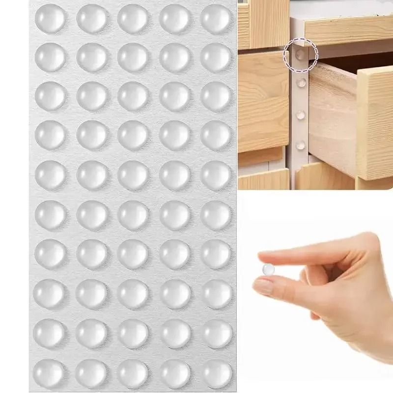 100Pcs Self Adhesive Door Stop - Door Stopper Rubber review and price
