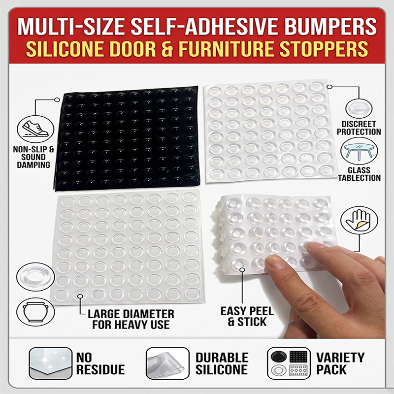 Self-Adhesive Silicone Buffer  - Door Stopper Rubber review and price