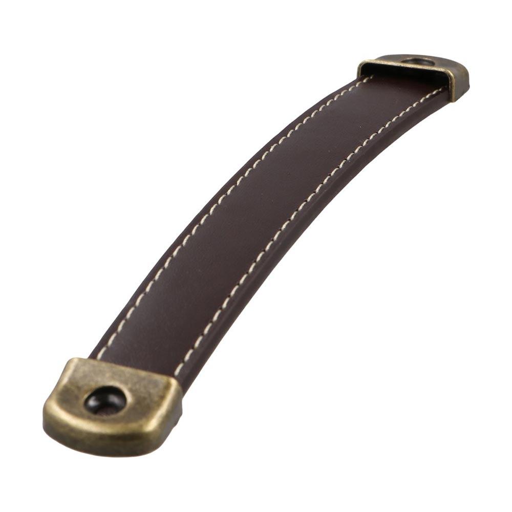 Vintage With Screws Leather Ha - Cabinet Handle Pull review and price