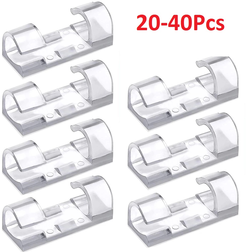 40PCS Cable Organizer Clips Ca - Wall Anchor Plastic review and price