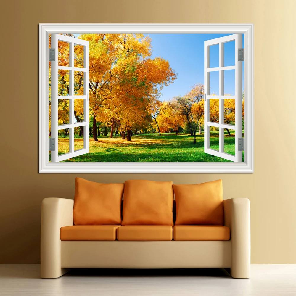 Forest 3D Window Landscape Wal - Vinyl Floor Plank review and price