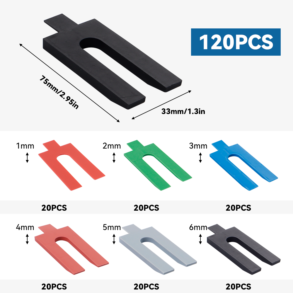 120PCS Reusable U-shape Cerami - Tile Leveling Clip review and price