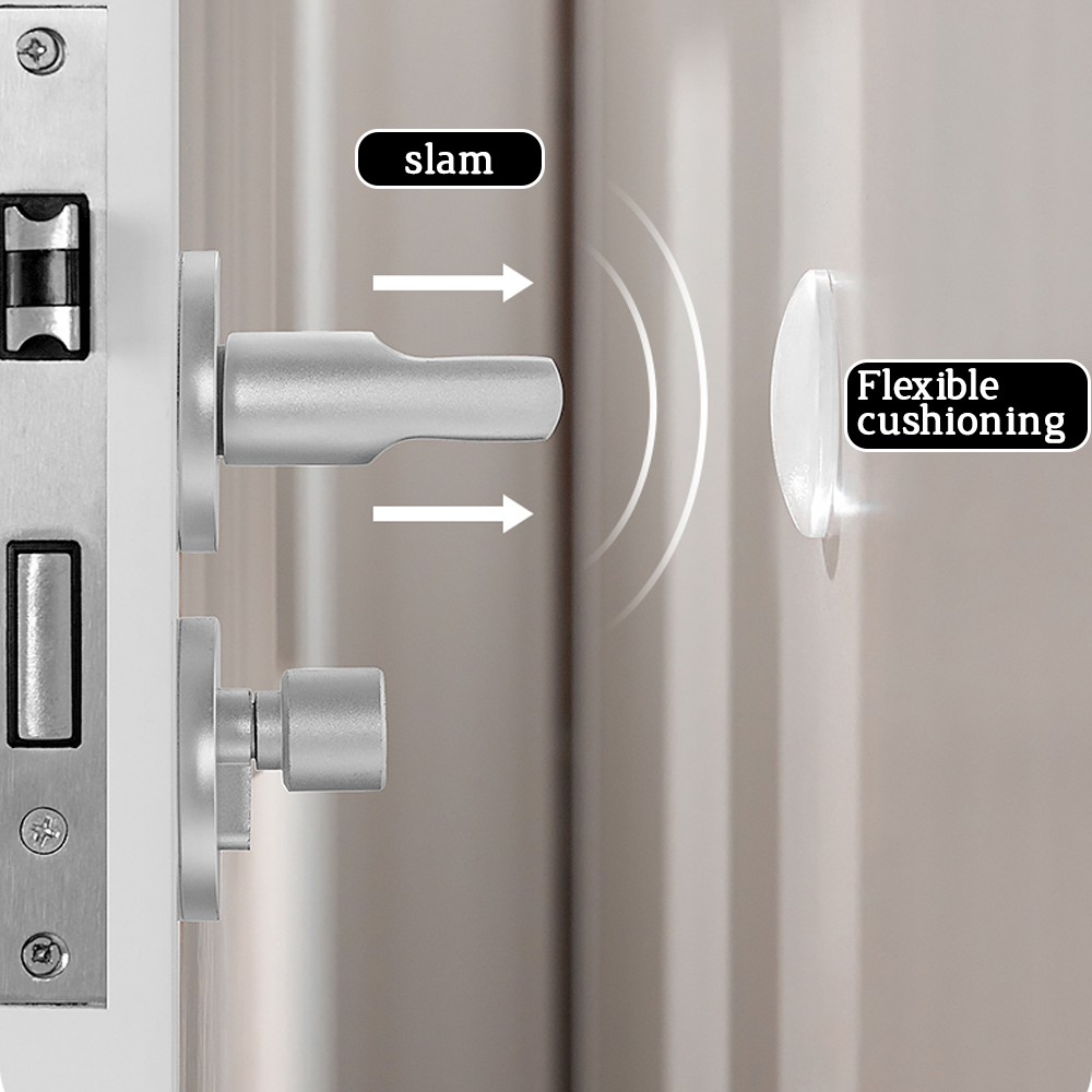 Silent Clear Silicone Door Sto - Door Stopper Rubber review and price