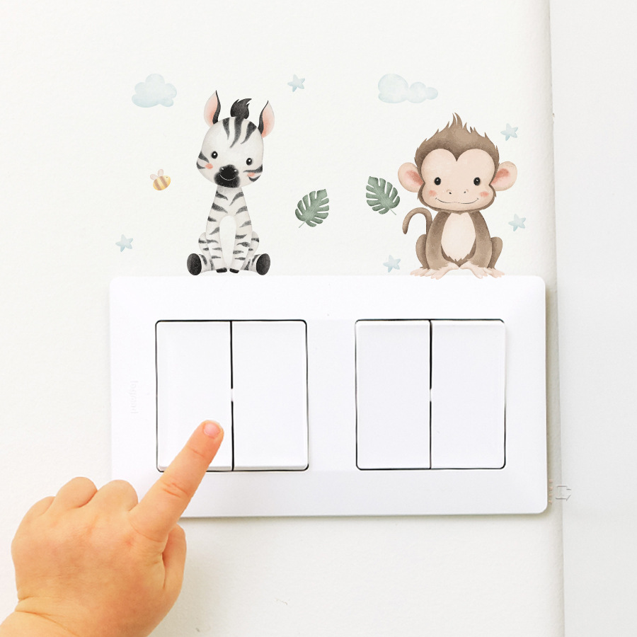 Cartoon Animals Switch Wall St - Vinyl Floor Plank review and price