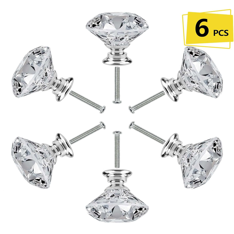 6Pcs Cabinet Knob with Screws  - Cabinet Handle Pull review and price