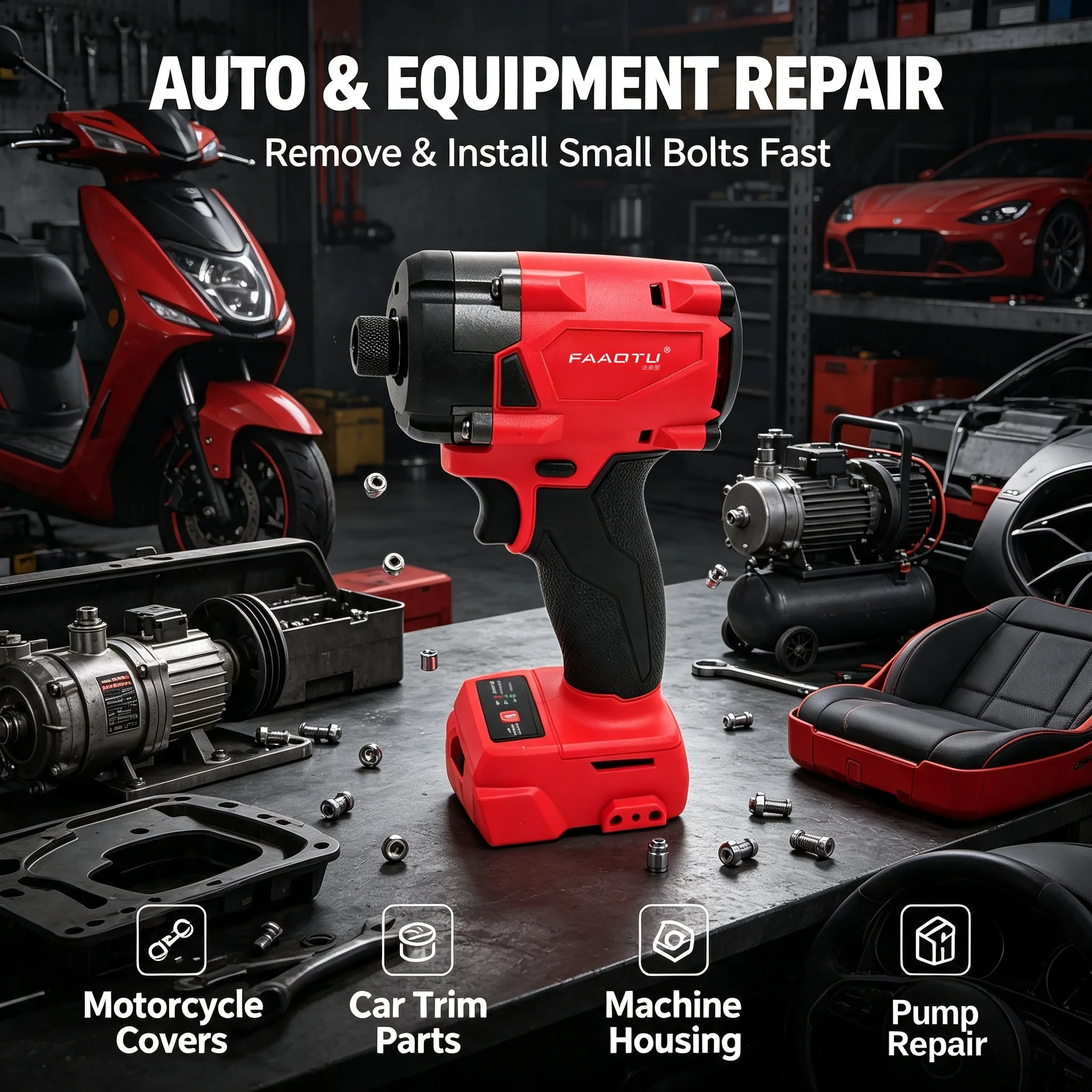 FAAOTU 18V Cordless Electric S - Home Improvement Diy review and price