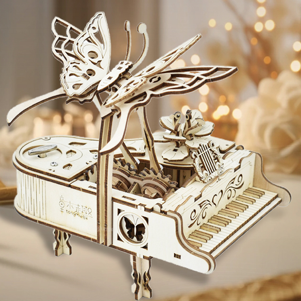 3D Wooden Puzzle Music Box Pia - Home Improvement Diy review and price