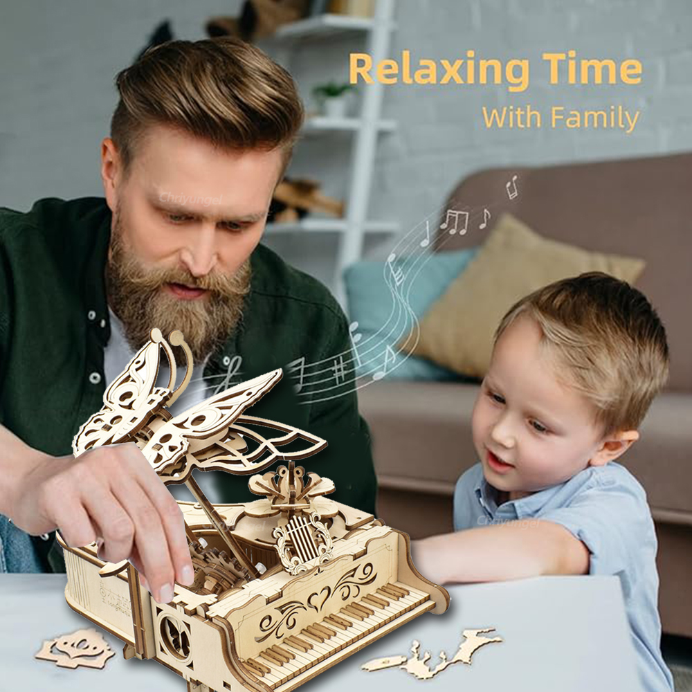 3D Wooden Puzzle Music Box Pia - Home Improvement Diy review and price