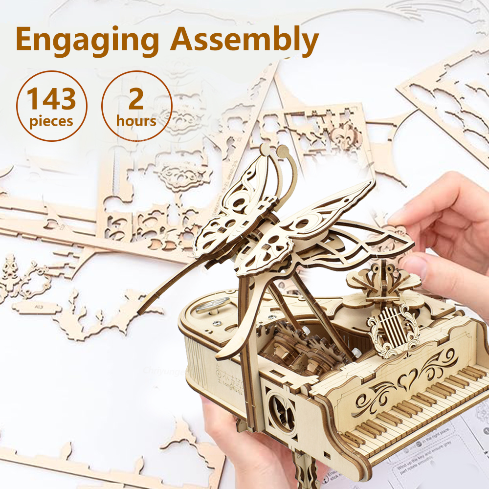 3D Wooden Puzzle Music Box Pia - Home Improvement Diy review and price