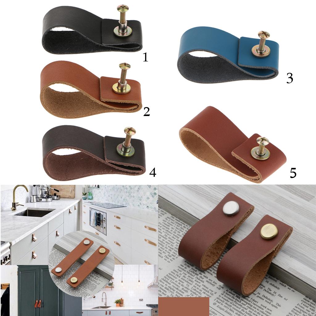 Handmade Leather Furniture Sin - Cabinet Handle Pull review and price