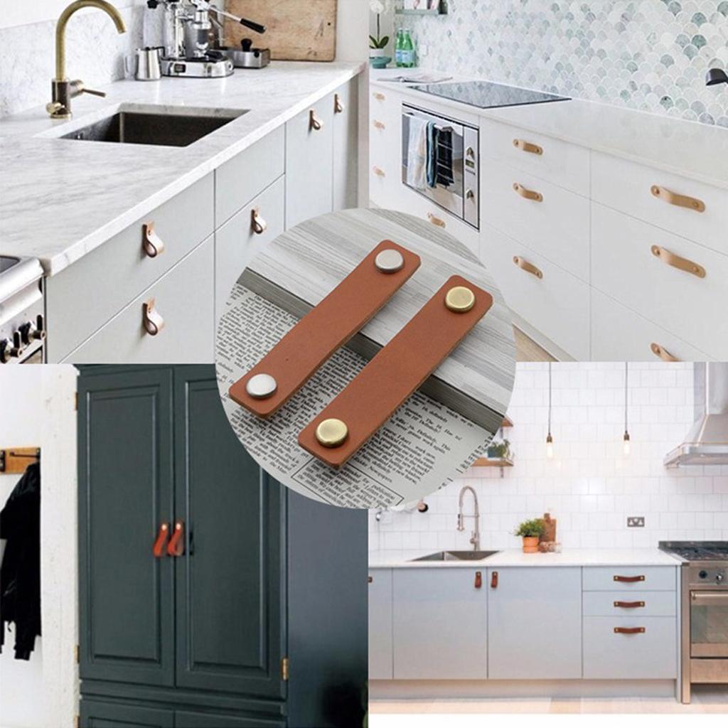 Handmade Leather Furniture Sin - Cabinet Handle Pull review and price