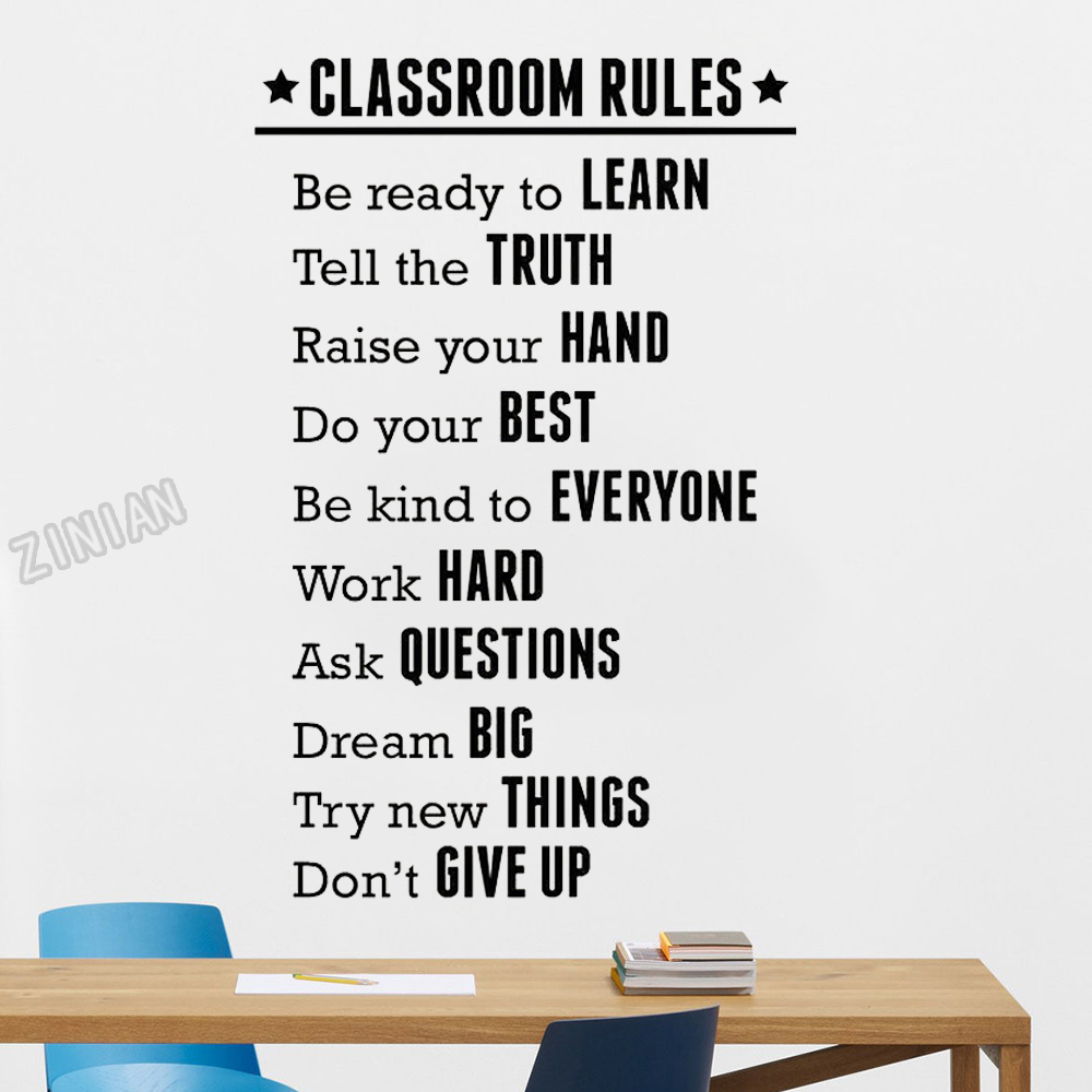 Classroom Rules Wall Sticker F - Vinyl Floor Plank review and price